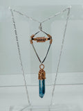 Primal Thunder Necklace | Handmade Sterling Silver, Copper & Quartz Crystal Pendant | Timber & Tide Jewelry