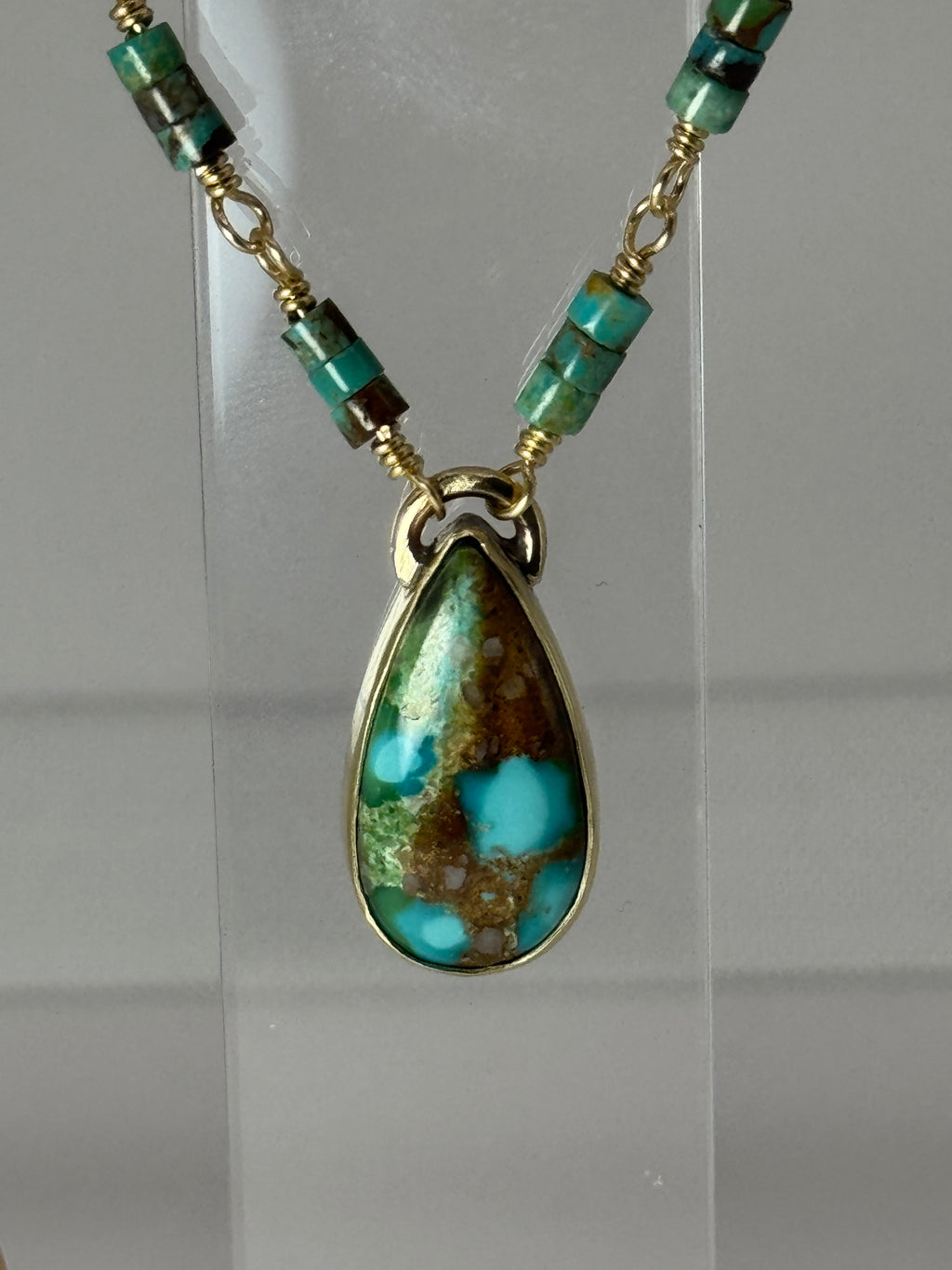 Sonoran Gold Turquoise 18” Necklace | Thousand Islands Lake