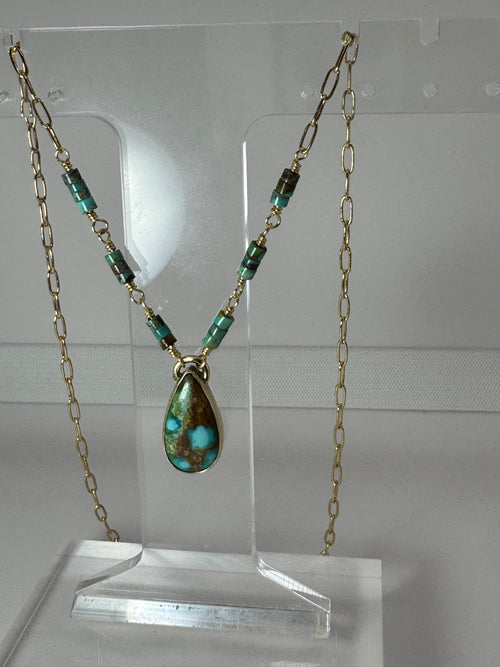 Sonoran Gold Turquoise 18” Necklace | Thousand Islands Lake