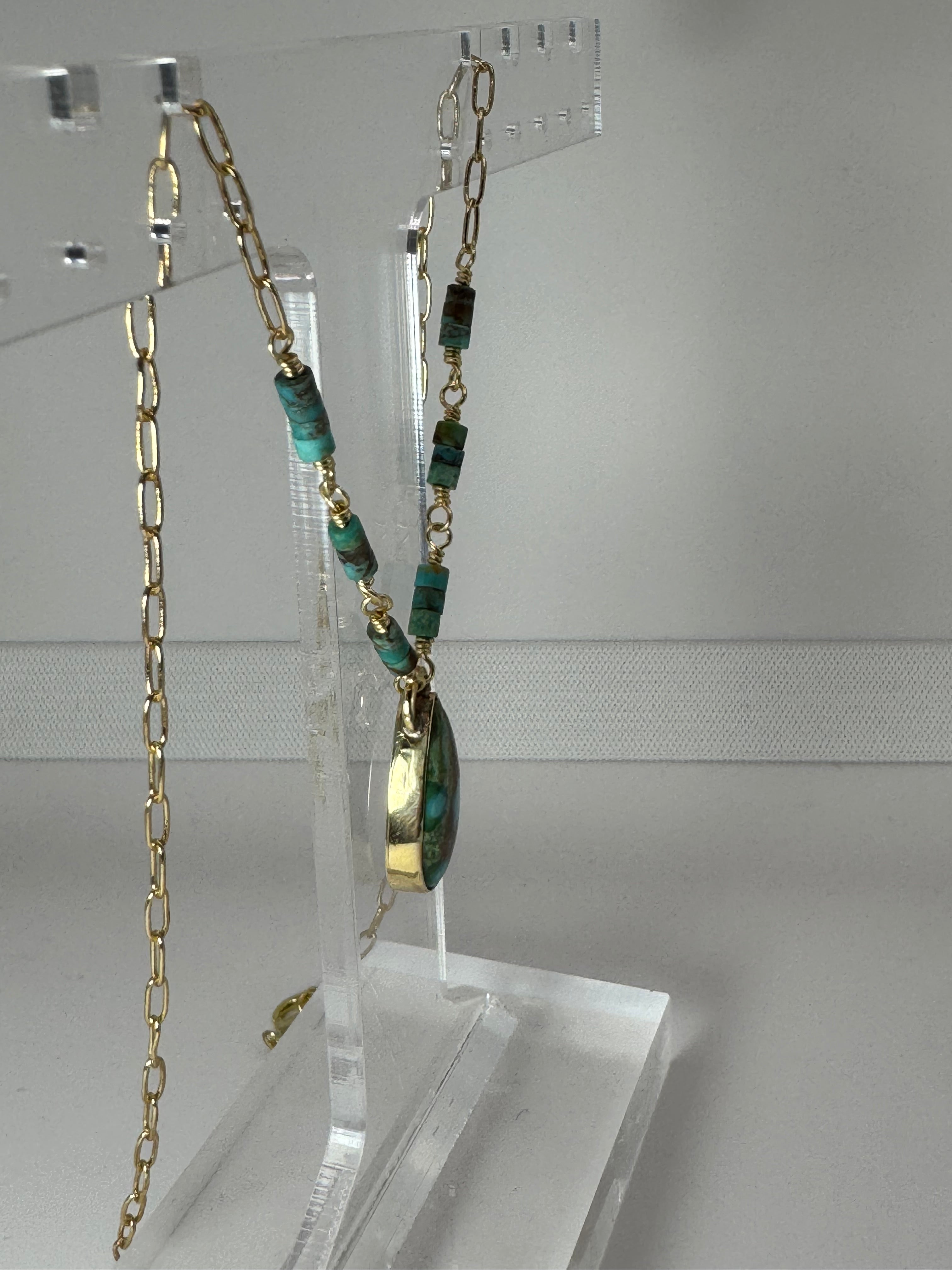 Sonoran Gold Turquoise 18” Necklace | Thousand Islands Lake