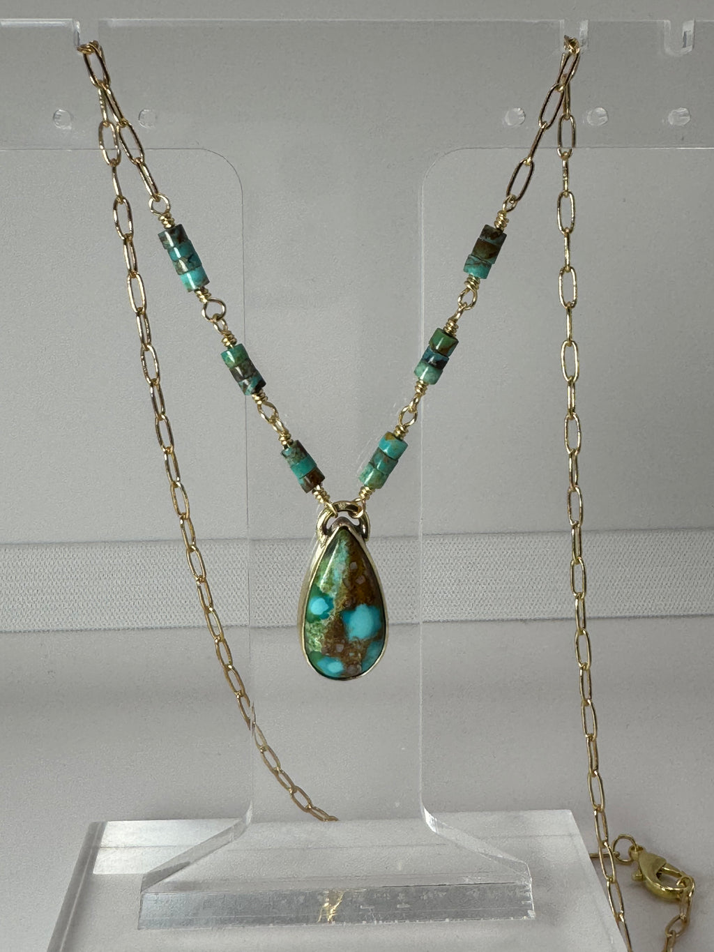 Sonoran Gold Turquoise 18” Necklace | Thousand Islands Lake
