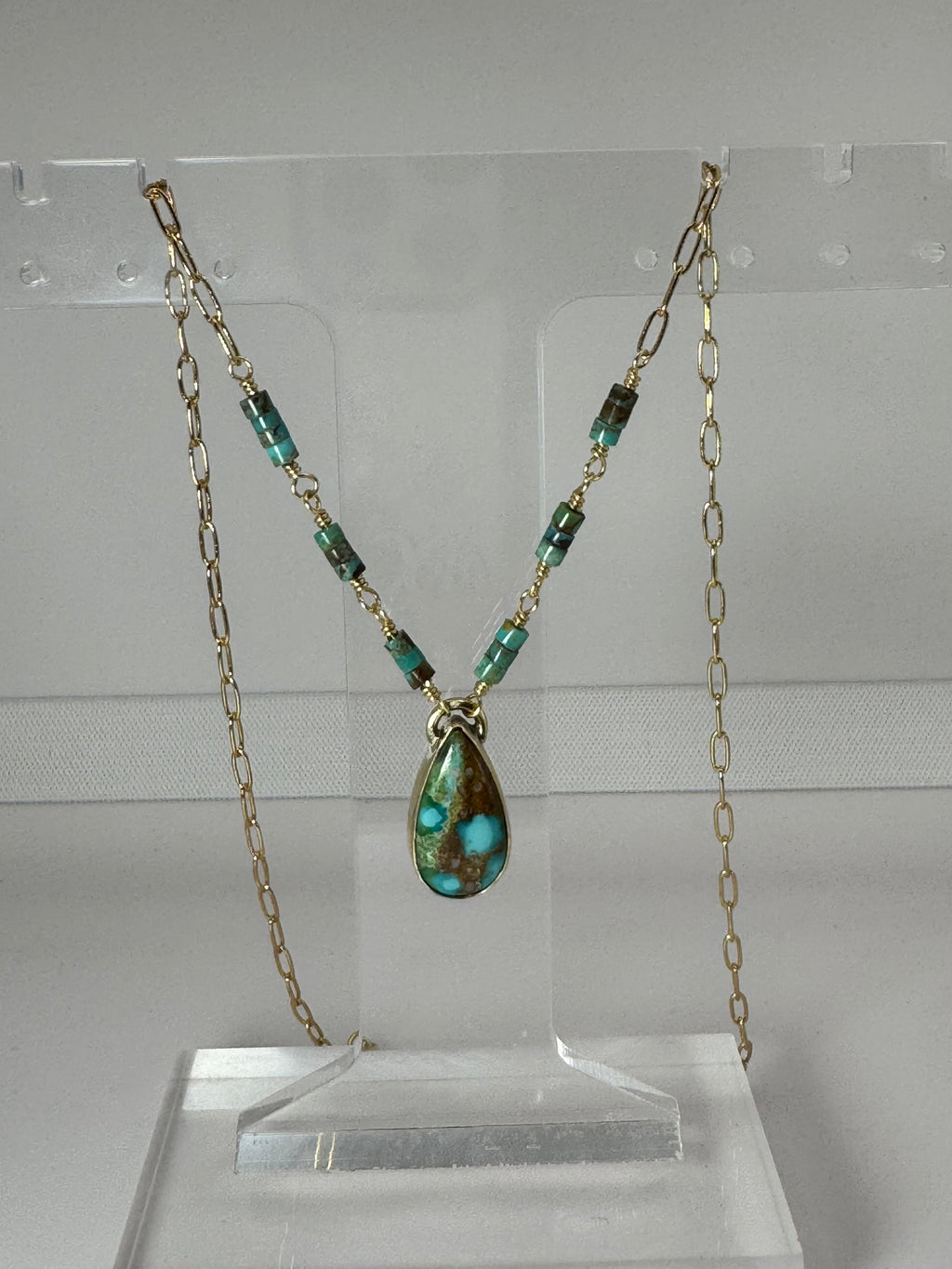 Sonoran Gold Turquoise 18” Necklace | Thousand Islands Lake